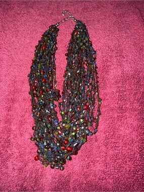 Multicolor Beaded Statement Necklace